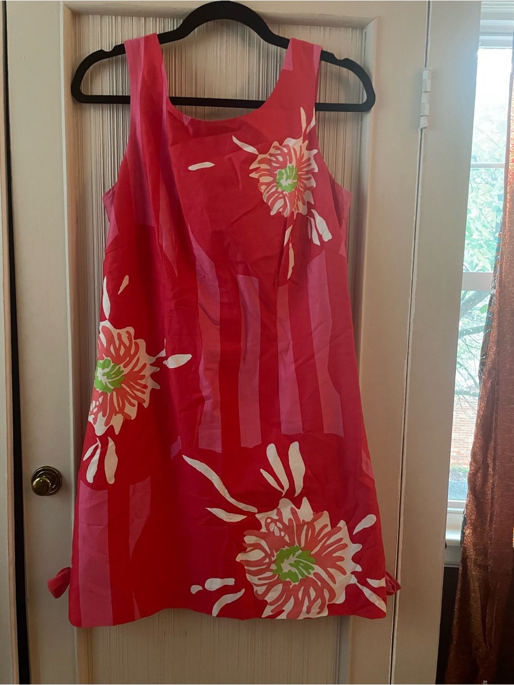Lilly Pulitzer Delia Hotty Pink and White Floral Shift Dress